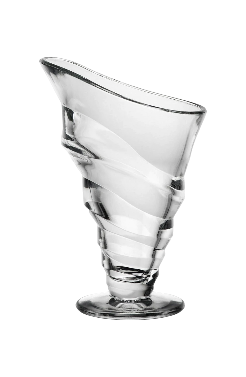 COPPA GELATO® Portofino Eisbecher aus klarem Glas mit geschwungenem Design, 27 cl Fassungsvermögen