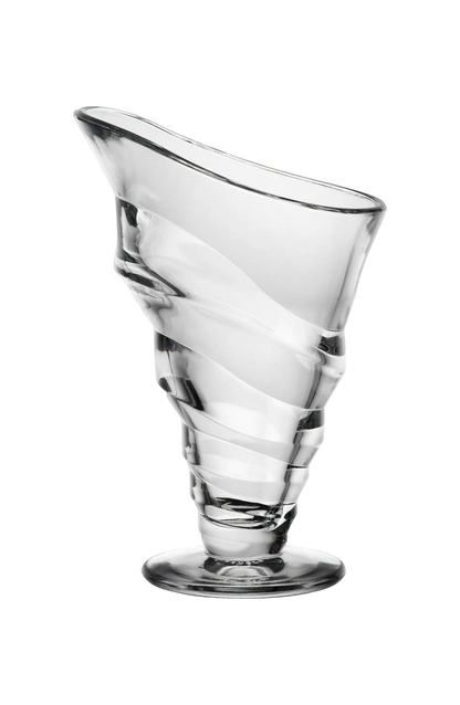 COPPA GELATO® Portofino Eisbecher aus klarem Glas mit geschwungenem Design, 27 cl Fassungsvermögen