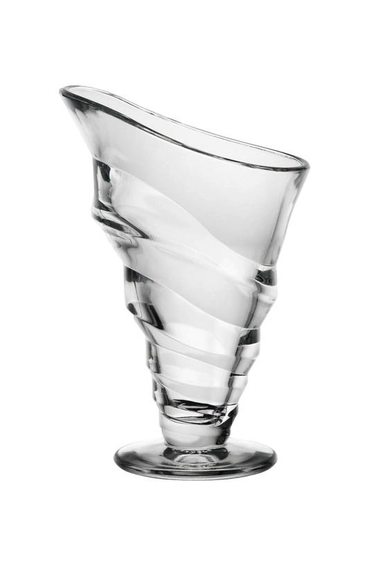 COPPA GELATO® Portofino Eisbecher aus klarem Glas mit geschwungenem Design, 27 cl Fassungsvermögen